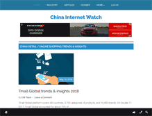 Tablet Screenshot of chinainternetwatch.com